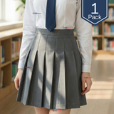 Falda Escolar Gris Niña Poliéster