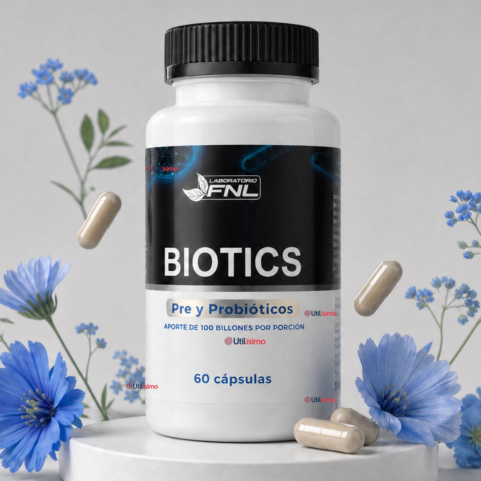 Probióticos FNL Biotics 60 Cápsulas con 100 Billones y 14 Cepas