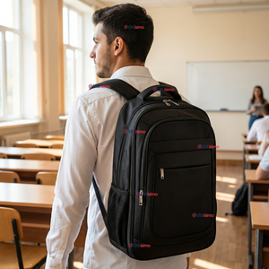 Mochila Escolar Ejecutiva Notebook Impermeable Resistente 53cm Negro 28L