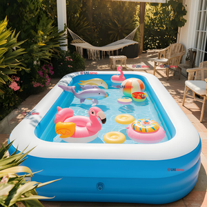 Piscina Inflable Rectangular 305X183X60cm Color Azul
