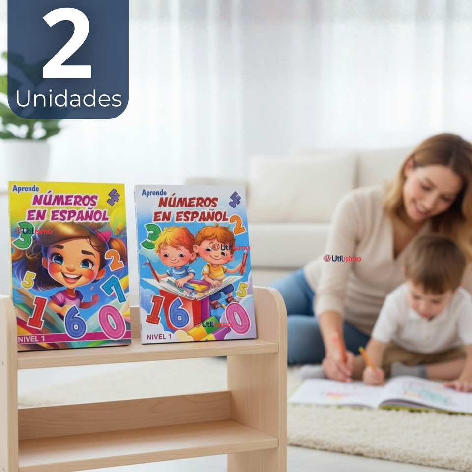 Pack 2 Libros De Aprendizaje Números En Español Educativo Diseños Surtidos