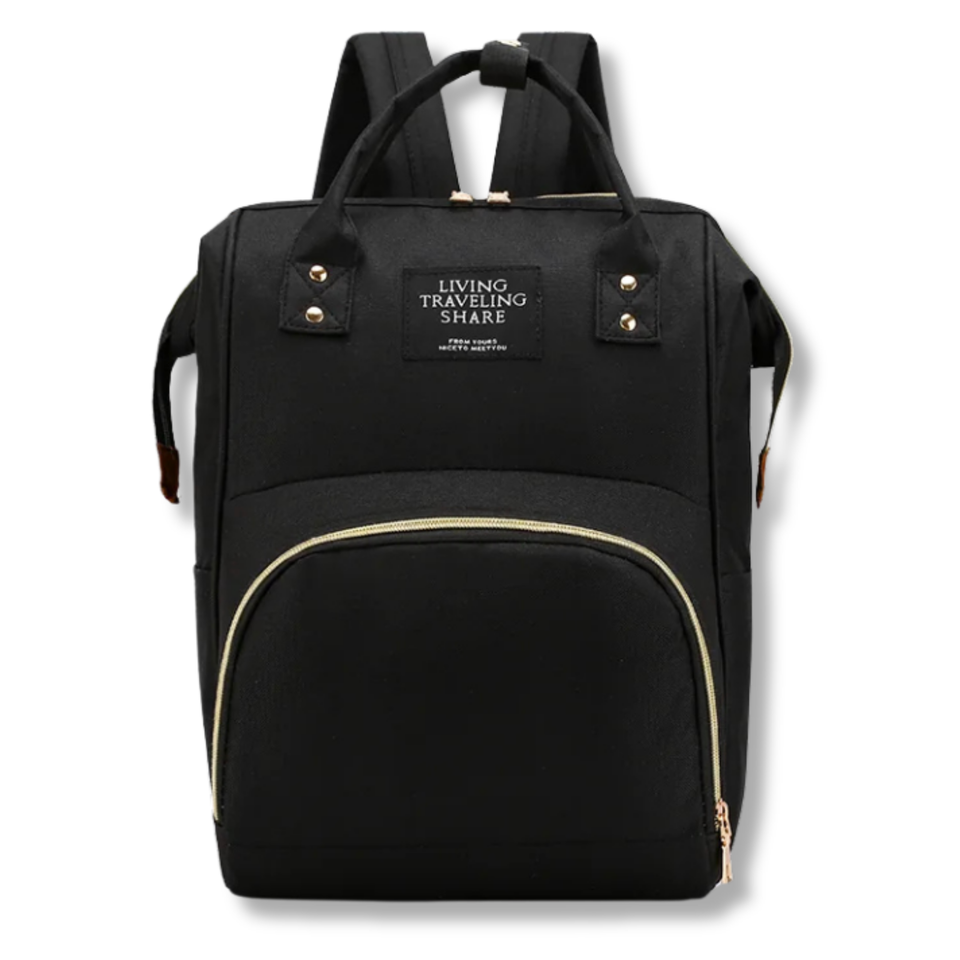 Mochila Maternal Bolso Pañalera Nylon Bebé Diseño Unicolor Térmica e Impermeable