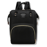 Mochila Maternal Bolso Pañalera Nylon Bebé Diseño Unicolor Térmica e Impermeable