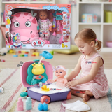 Muñeca Bebe Juguete Con Set Para Baño Con Accesorios