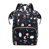 Mochila Maternal Oxford Bolso Pañalera Infantil Diseño Estampado Térmica e Impermeable