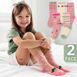 Pack 2 Pares De Calcetines Algodón Invierno Diseño Fritilla Surtido Niña 9-12