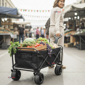 Carrito Compras Plegable Organizador Ideal Para El Camping 150Kg