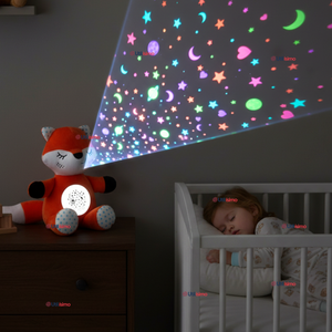 Peluche Zorro Espantacuco Con Luz Y Sonido Para Bebé Niño Niña