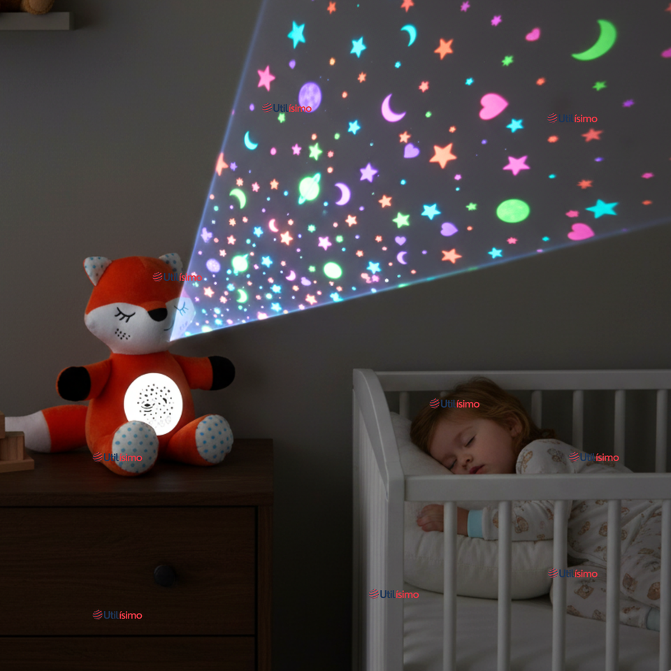 Peluche Zorro Espantacuco Con Luz Y Sonido Para Bebé Niño Niña
