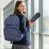 Mochila Escolar Con Estuche 46cm Poliéster Impermeable Niña Juvenil