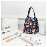 Lonchera Térmica Estampada Bolsa de Mano para Picnic Portátil