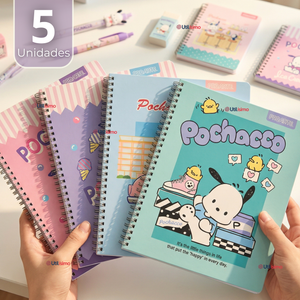 Pack 5 Cuadernos Universitarios Pochacco 100 Hojas Proarte Diseño Surtido