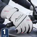 Guantes Para Moto Impermeables Gris Touchscreen Antideslizantes Térmicos