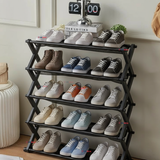 Zapatero Organizador 5 Niveles Desmontable Resistente 65x42x20cm Negro