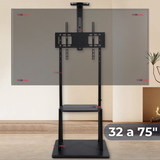 Soporte TV Grande Móvil Con Ruedas 32 a 75 Pulgadas 32 35 40 43 50 55 60 65 75