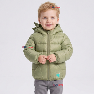 Parka Dinosaurio Con Capucha Manga Larga Niño Jump Kids