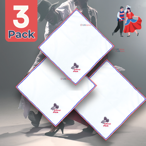 Pack 3 Pañuelos Baile Cueca 45CM Bordado Espuelas Fiestas Patrias