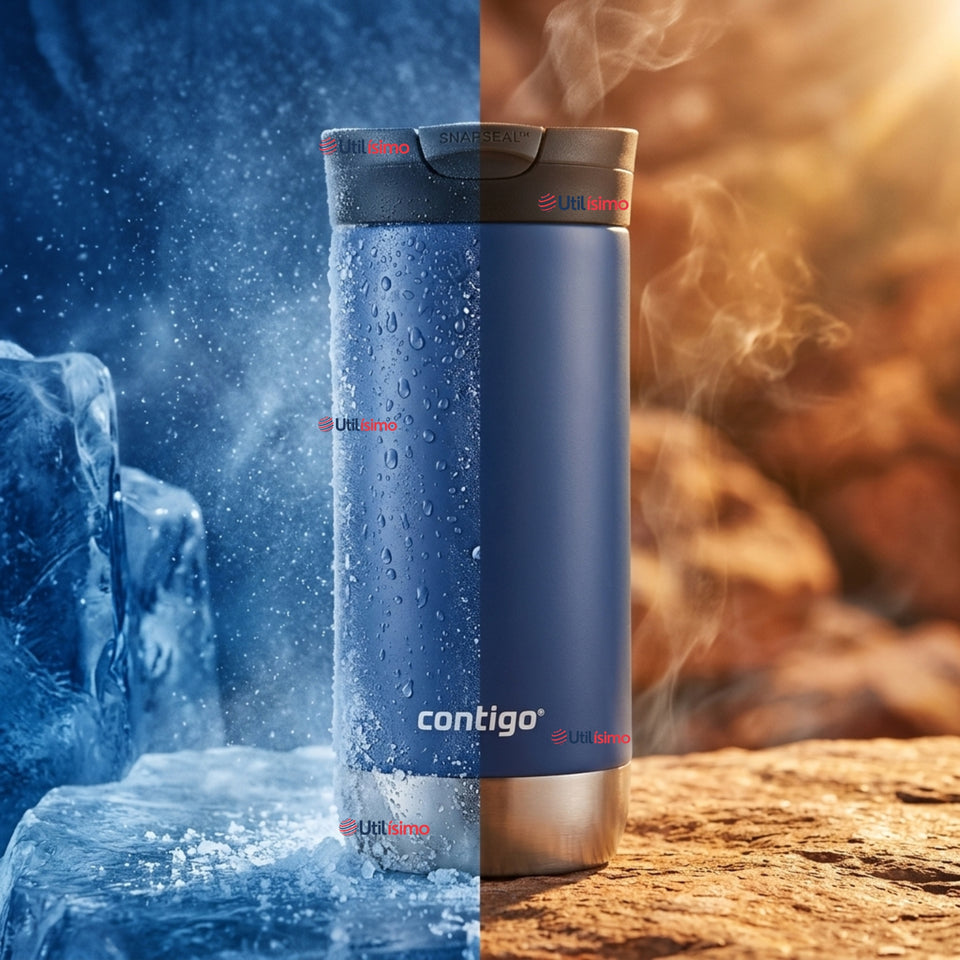 Vaso Mug Contigo Huron 2.0 473 ML Blue Corn Térmico Acero Inoxidable