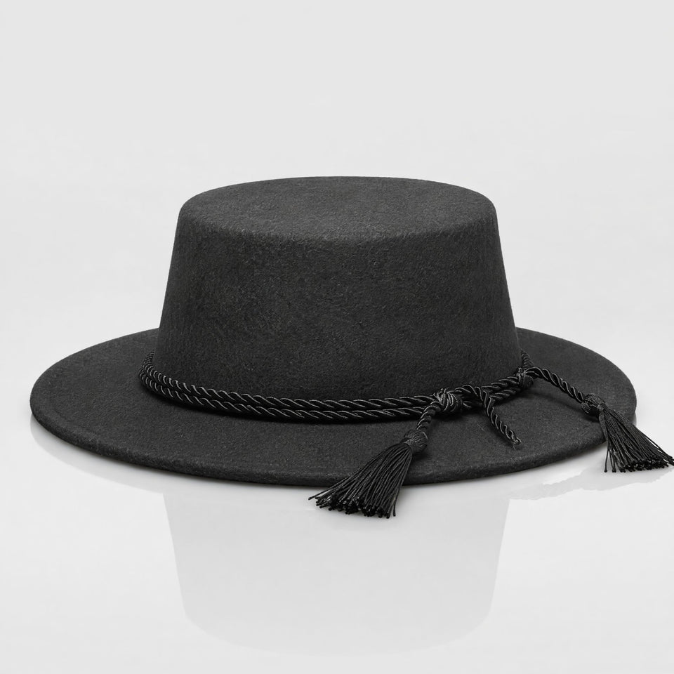 Sombrero Huaso Negro Tradicional Para Fiestas Patrias