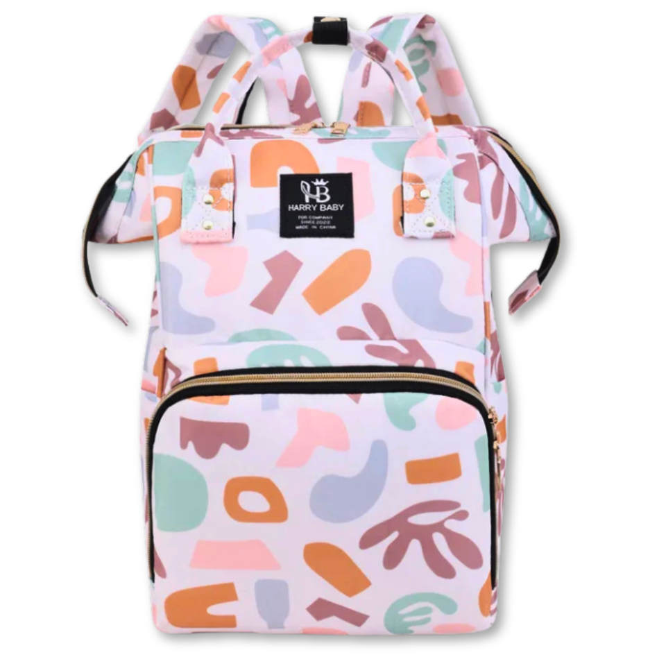 Mochila Maternal Oxford Bolso Pañalera Infantil Diseño Estampado Térmica e Impermeable