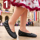 Zapatillas Chicle Negras Niña Bailes Danza Fiestas Patrias Talla 24-29