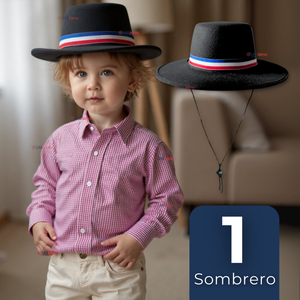 Sombrero Huaso Ajustable Elegante Fiestas Patrias