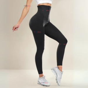 Calza Leggings Deportiva Tiro alto Con Faja Reductora Y Moldeadora Mujer