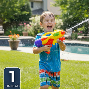Pistola Lanza Agua 32 cm Juguete Agua Niño Niña Colores Surtidos
