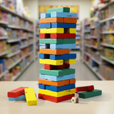 Jenga Juego De Mesa 48 Piezas Multicolor Madera Original