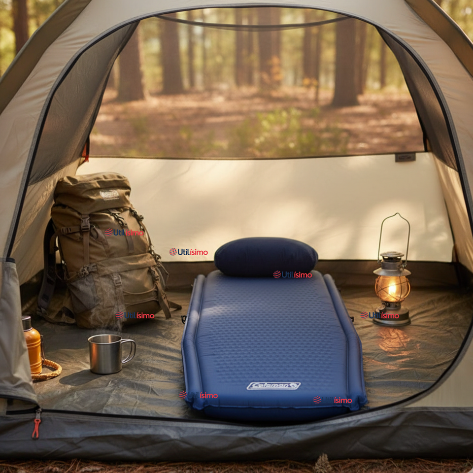 Colchoneta Coleman® Montauk™ Inflable Para Adultos Azul Nocturno