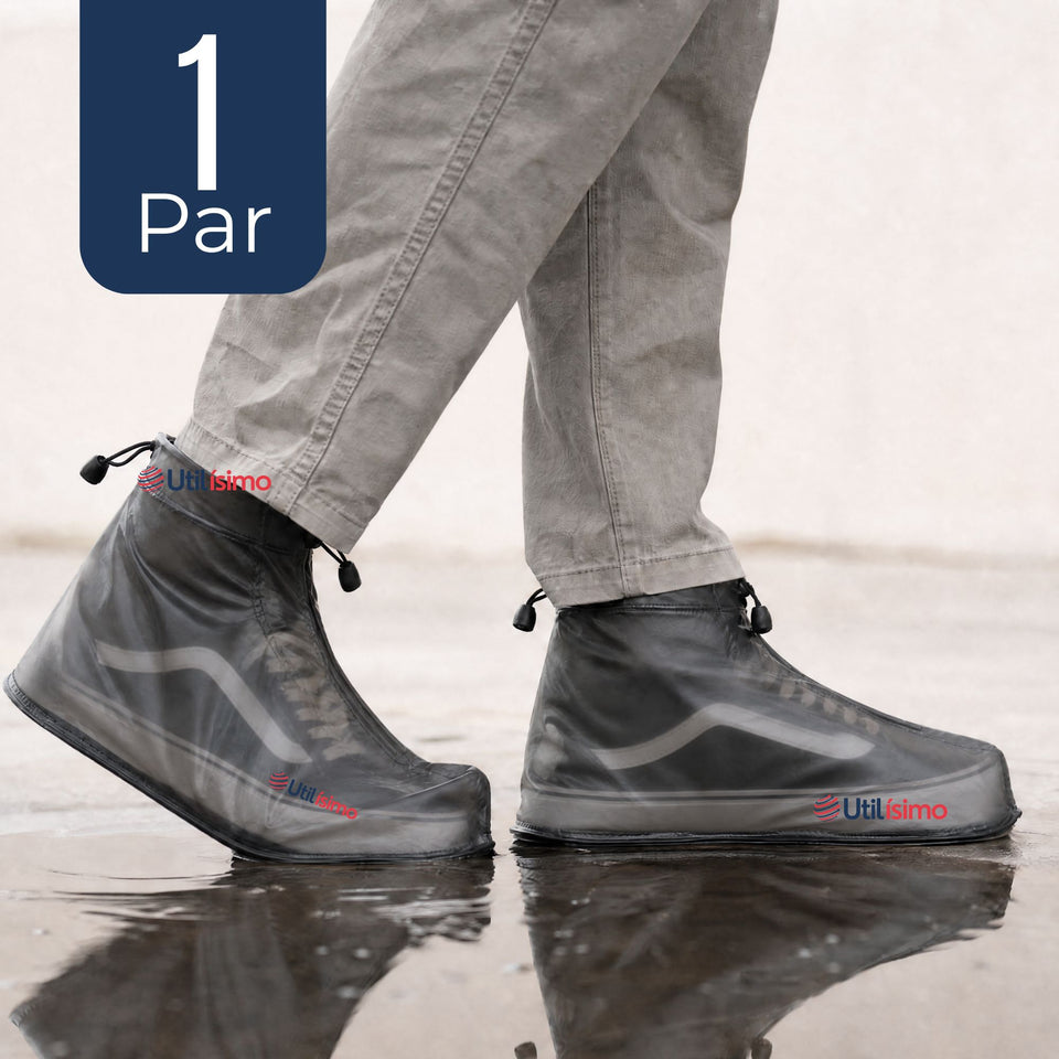 Fundas Cubre Calzado Impermeables Aislante Lluvia Negro Hombre 1 Par