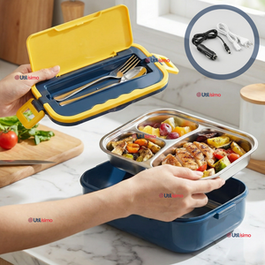 Lonchera Eléctrica Lunchbox Portátil Fiambrera Calentadora 1.5L 40W Coche Oficina