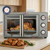 Horno con freidora de aire Oster® de 42 litros, puertas francesas, TSSTTV42FDMAFNS 1700W