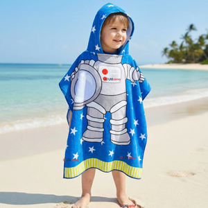Toalla De Baño Playa Con Capucha Niño y Niña Diseños