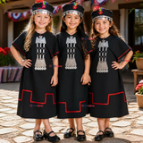 Pack 3 Trajes Típicos Vestido Mapuche Completo 5 Piezas Niña Fiestas Patrias
