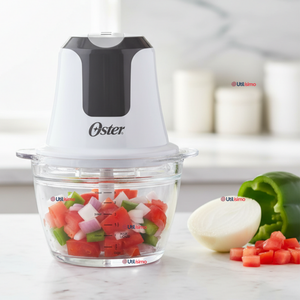 Mini picadora Oster® 3 tazas con tazón de vidrio FPSTFP3340