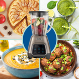 Licuadora Oster® programas automáticos con tecnología reversible, pantalla táctil y vaso BLend-N-Go BLSTPYG1312XBG