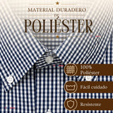 Camisa Cuadrille Niño Azul Clásica Regular Fit Manga Larga
