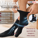 Pack 4 Pares Calcetines Diabéticos Hombre Algodón Suave Colores Surtidos Protección