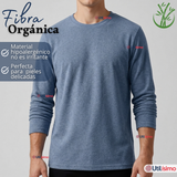 Pack 3 Camisetas Poleras Bambú Primera Capa Manga Larga Colores Surtidos Hombre