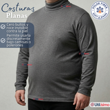 Pack 3 Camisetas Poleras Polar Primera Capa Cuello Beatle Manga Larga Colores Surtidos Hombre