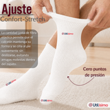Pack 2 Pares Calcetines Diabéticos Hombre Algodón Suave Colores Surtidos Protección