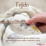 Manta Muselina 70x 70 CM Bebé Niño Multiuso 100% Algodón Colores Surtidos