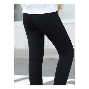 Calza Lycra Frizada Niña Negro Jump Kids