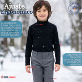 Pack 3 Poleras Camisetas Polar Primera Capa Beatle Manga Larga Colores Surtido Niño