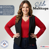 Camiseta Polera Polar Cuello V Manga Larga Con Encaje Colores Surtidos Mujer