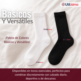 Pack 4 Pares Calcetines Diabéticos Hombre Algodón Suave Colores Surtidos Protección