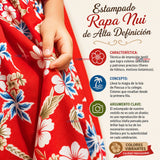Pack 3 Pareos Pascuense Niña Hawaiano Surtidos Danza Fiestas Patrias