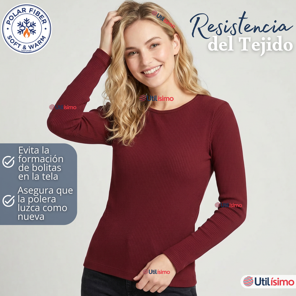 Pack 3 Camisetas Poleras Polar Primera Capa Acanalada Reductora Manga Larga Colores Surtidos Mujer