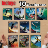Pack 10 Cuadernos Universitario SportX Action Ross 7mm 100 hojas Diseños Surtidos